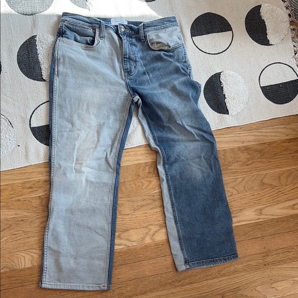 Current/Elliott Blue Straight Jeans